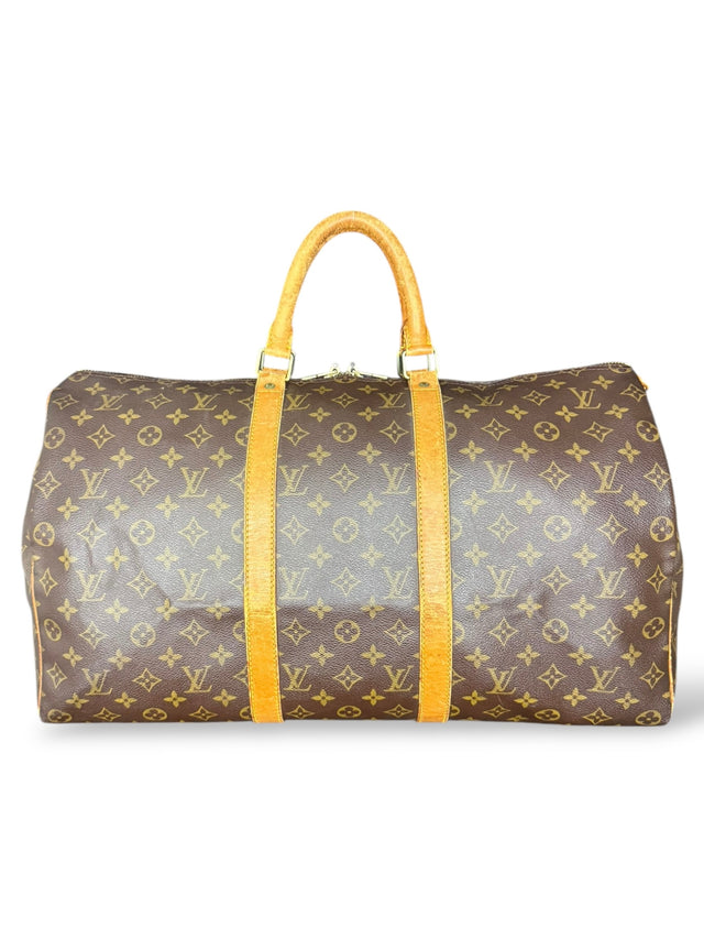 Louis Vuitton Keepall 50 Reisetasche Weekender Tasche Monogram Braun