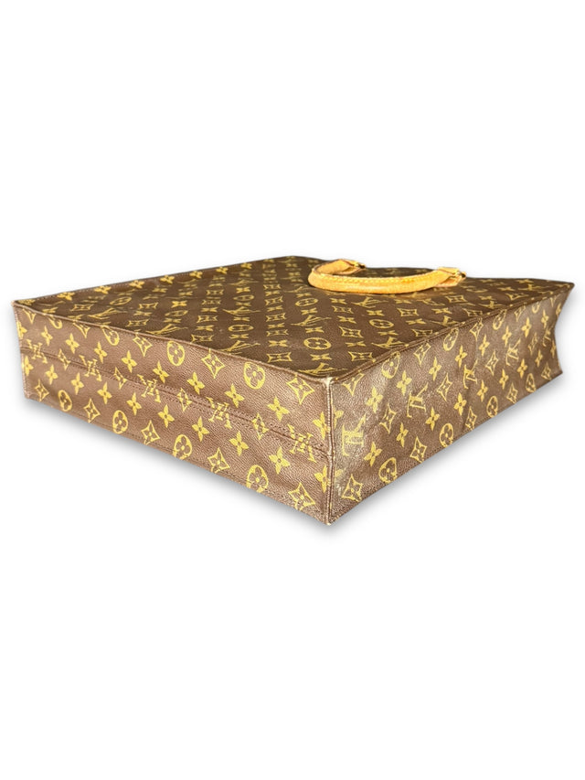 Louis Vuitton Sac Plat Handtasche Tote Bag Shopper Monogram Braun