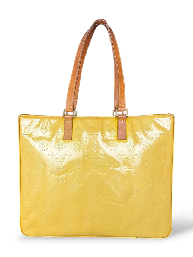 Louis Vuitton Columbus Handtasche Vernis Monogram Gelb
