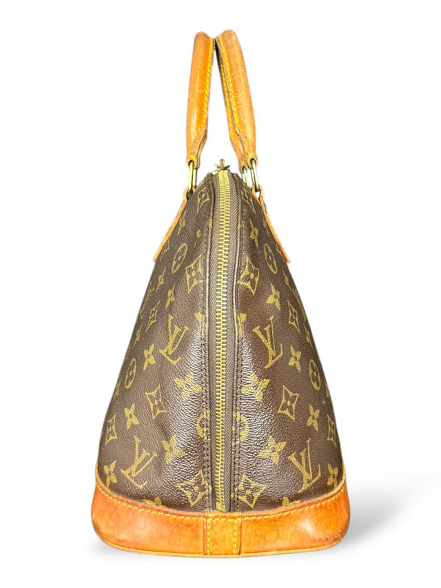Louis Vuitton Alma Handtasche Tasche Monogram Braun