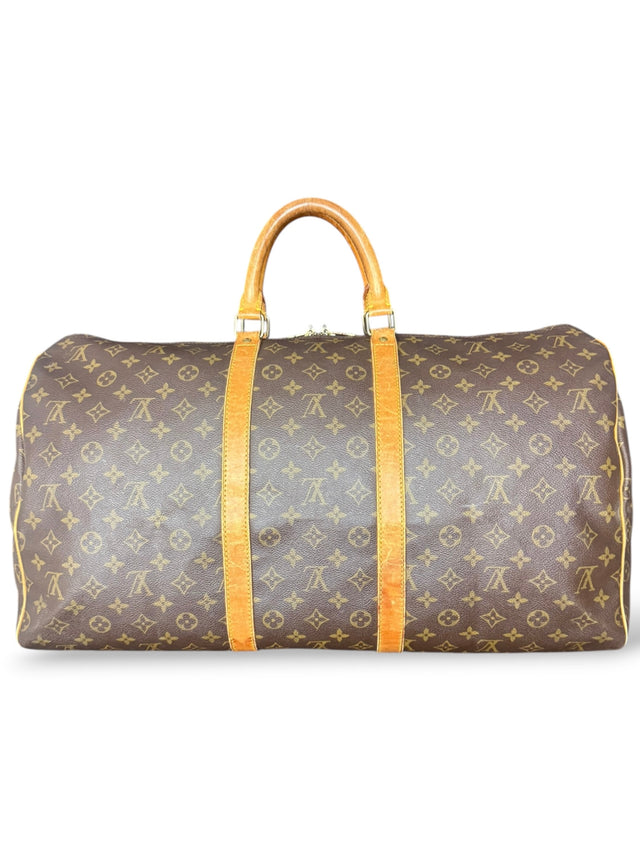 Louis Vuitton Keepall 55 Reisetasche Weekender Tasche Monogram Braun