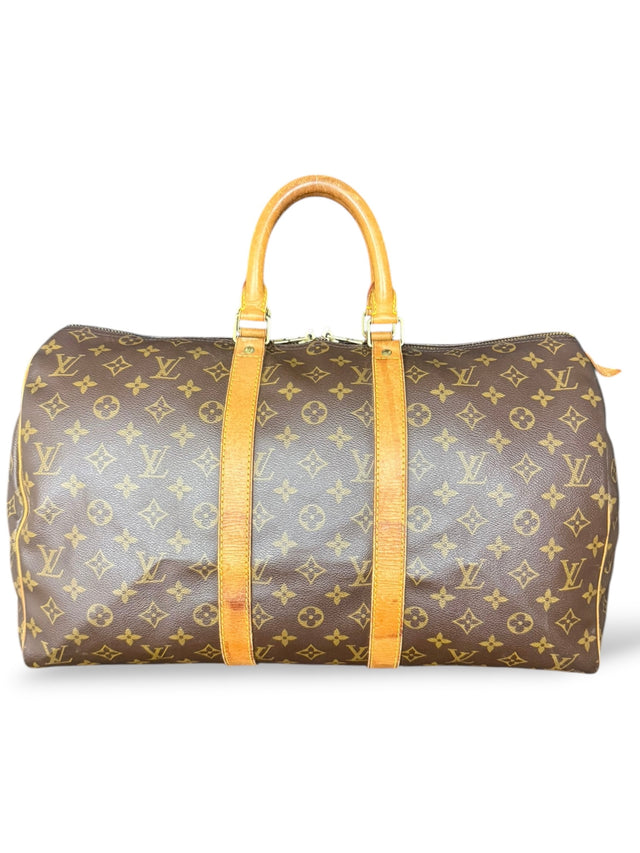 Louis Vuitton Keepall 45 Reisetasche Weekender Tasche Monogram Braun