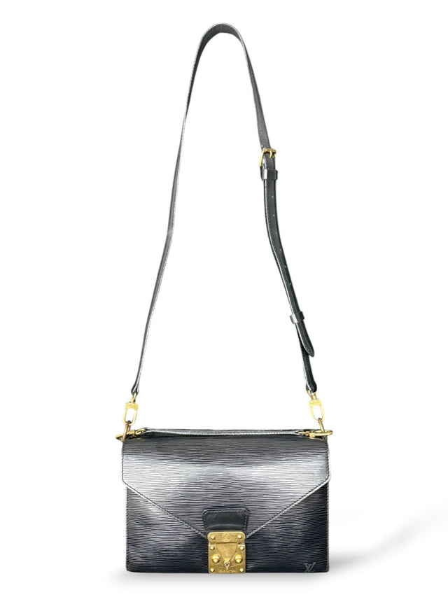 Louis Vuitton Monceau Metis Handtasche Crossbody Umhängetasche Epi Leder Schwarz