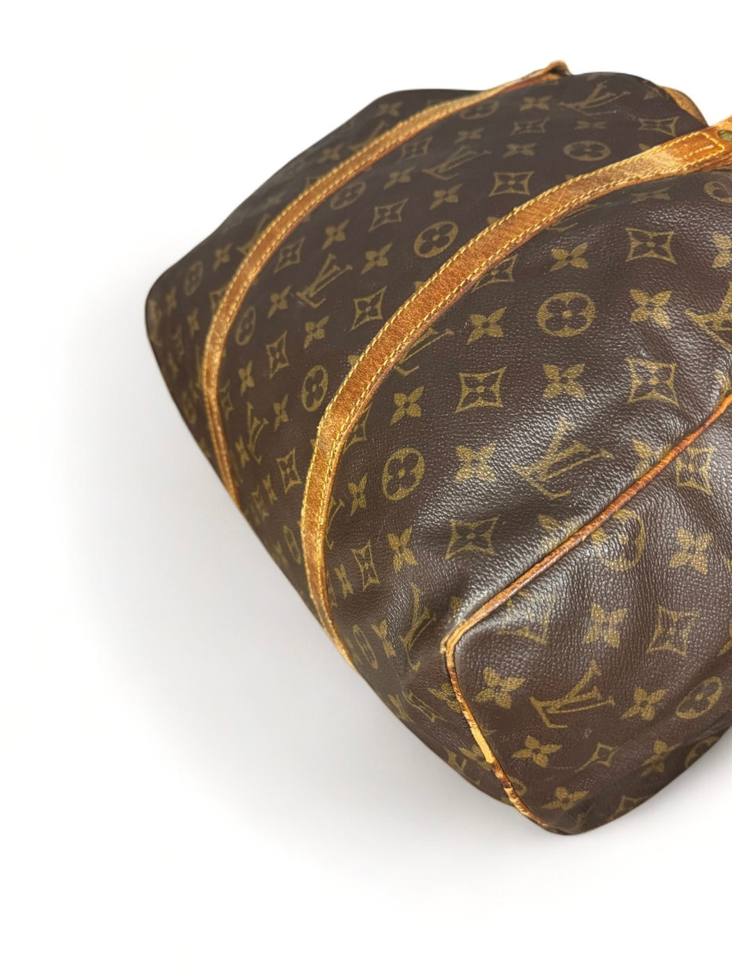 Louis Vuitton Sac Souple 35 Reisetasche Weekender Keepall Monogram Braun