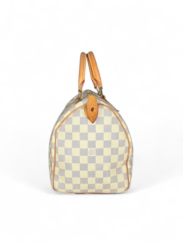 Louis Vuitton Speedy 30 Handtasche Damier Azur