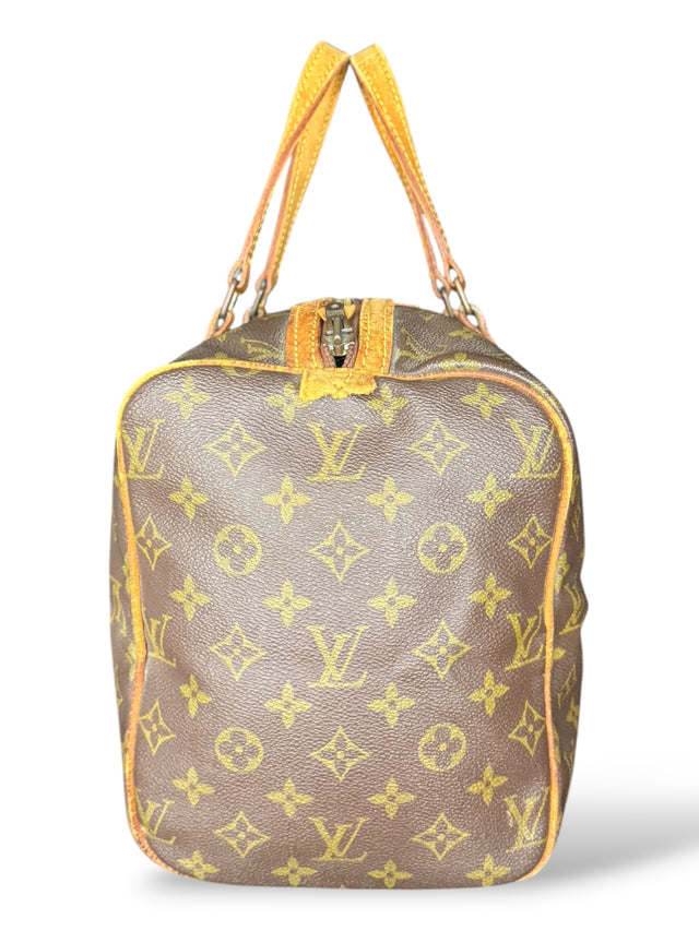 Louis Vuitton Sac Souple 35 Reisetasche Weekender Keepall Monogram Braun