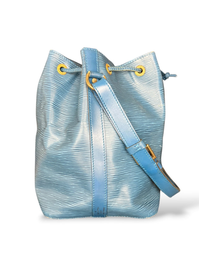 Louis Vuitton Sac Noe Petit Handtasche Epi Leder Blau