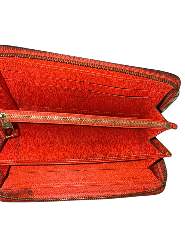 Louis Vuitton Zippy Empreinte Geldbeutel Geldbörse Portemonnaie Orange