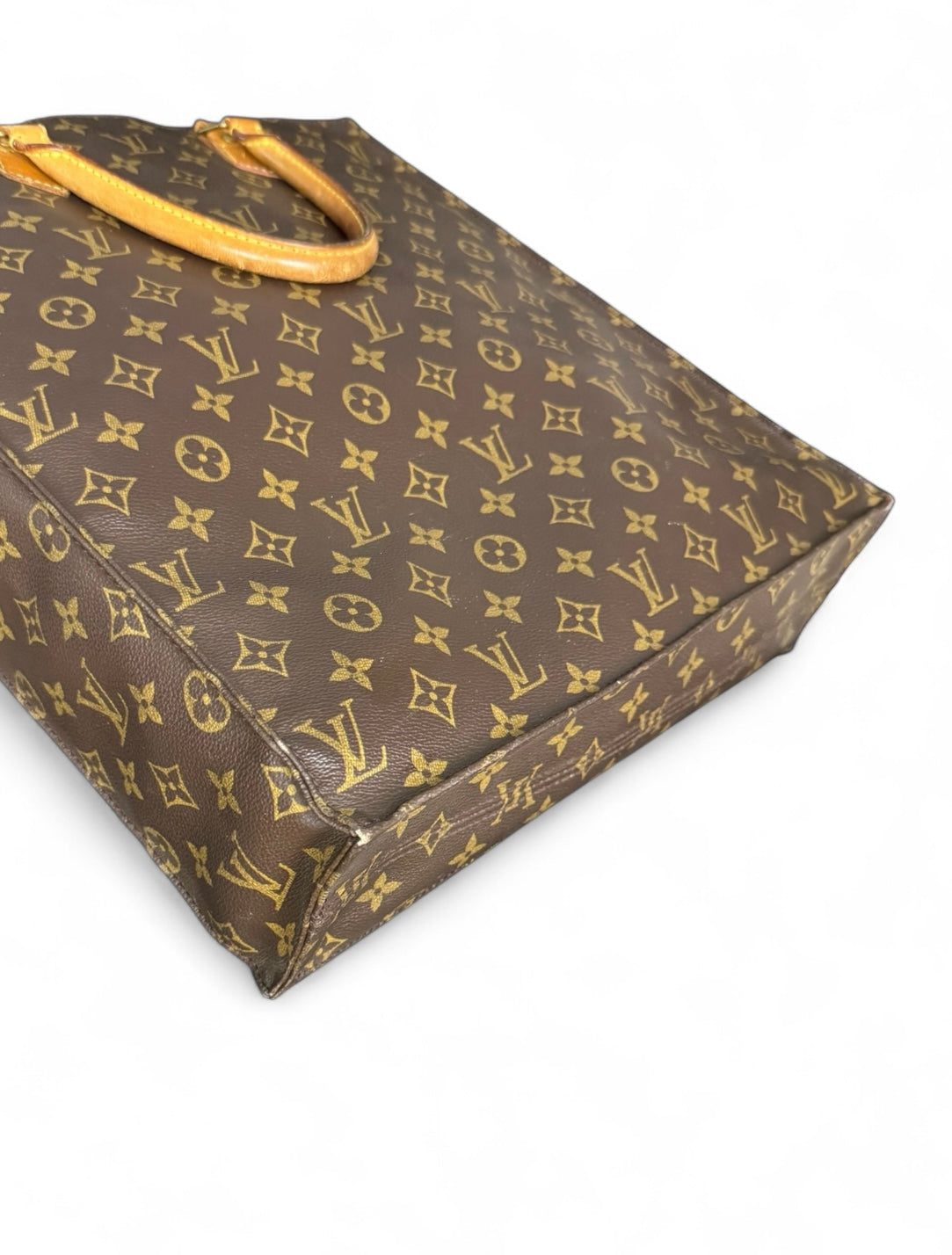Louis Vuitton Sac Plat Handtasche Tote Bag Shopper Monogram Braun