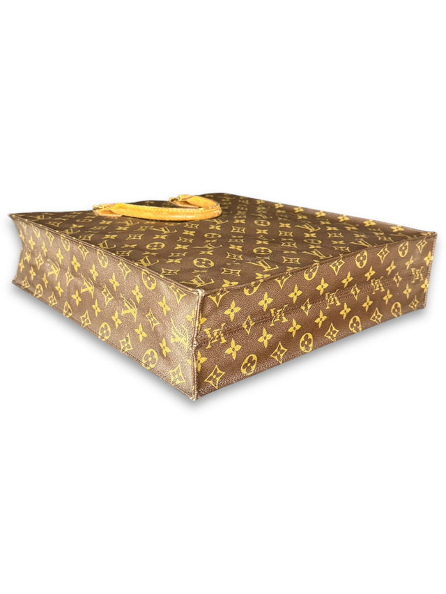 Louis Vuitton Sac Plat Handtasche Tote Bag Shopper Monogram Braun
