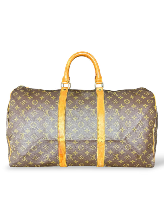 Louis Vuitton Keepall 50 Reisetasche Weekender Tasche Monogram Braun