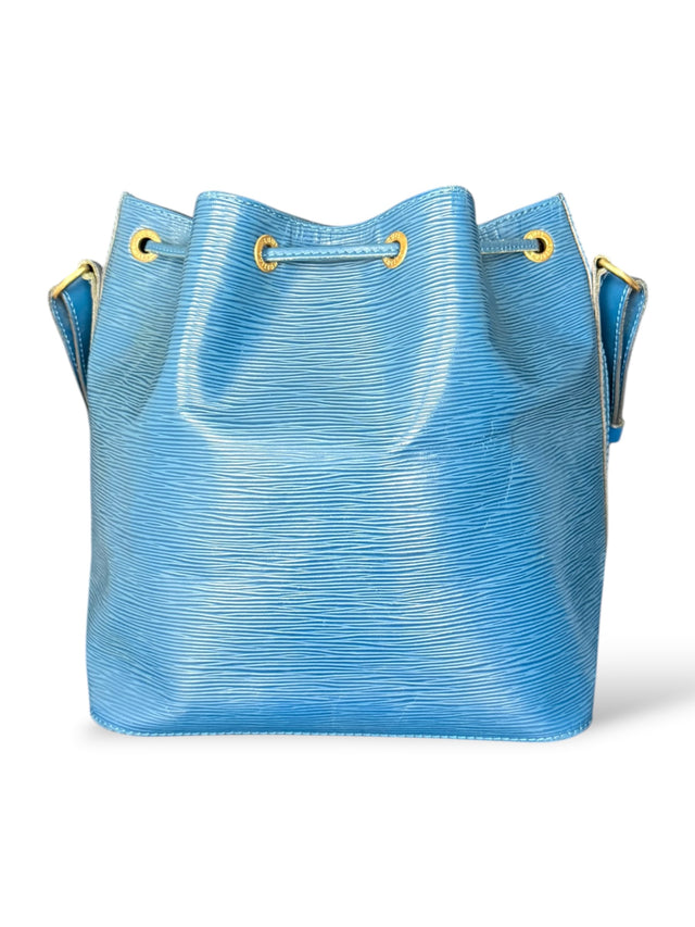 Louis Vuitton Sac Noe Petit Handtasche Epi Leder Blau