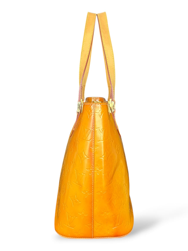 Louis Vuitton Houston Handtasche Vernis Monogram Gelb