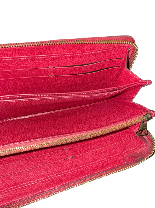 Louis Vuitton Zippy Empreinte Geldbeutel Geldbörse Portemonnaie Pink