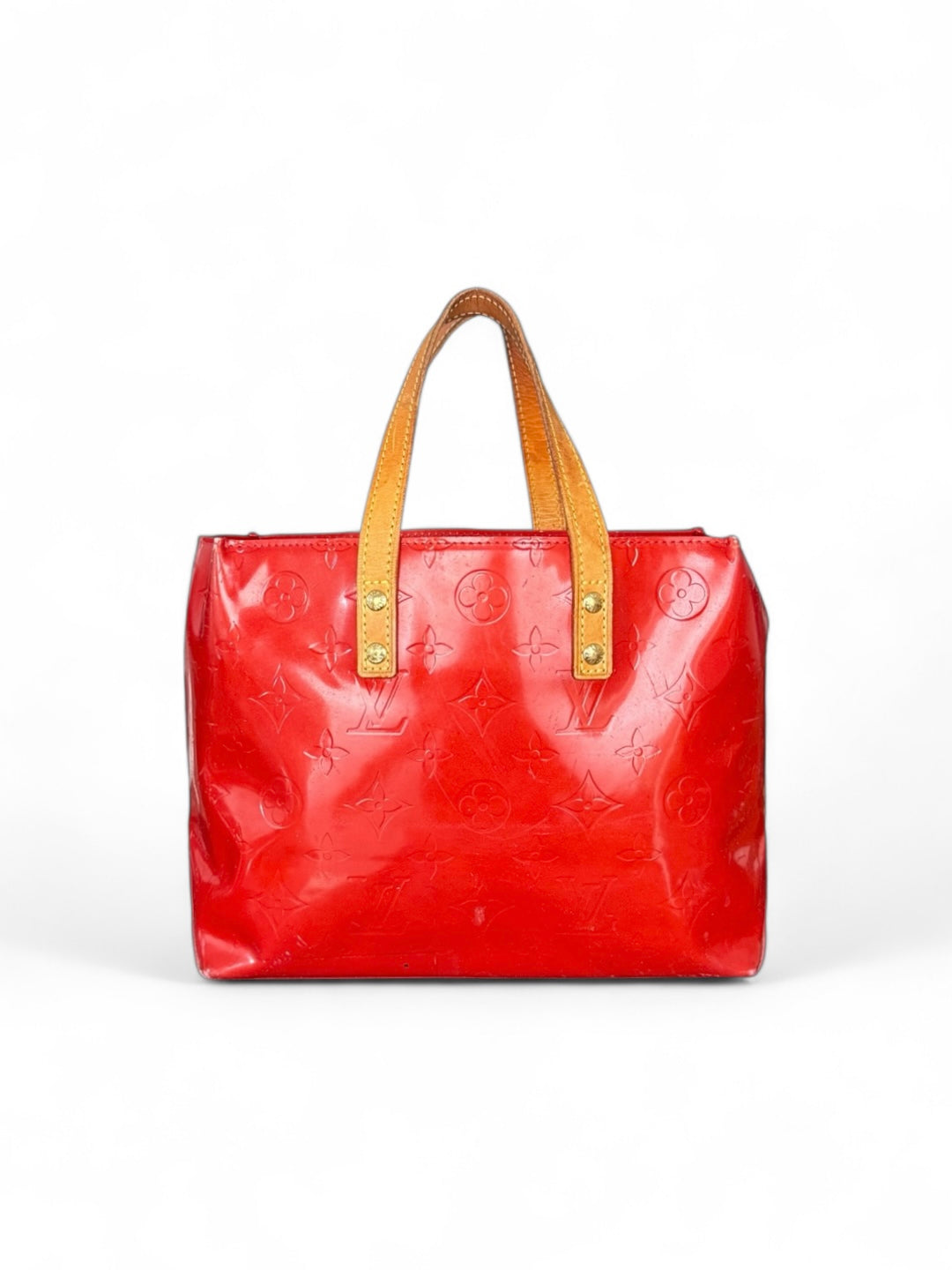 Louis Vuitton Reade PM Handtasche Vernis Monogram Rot
