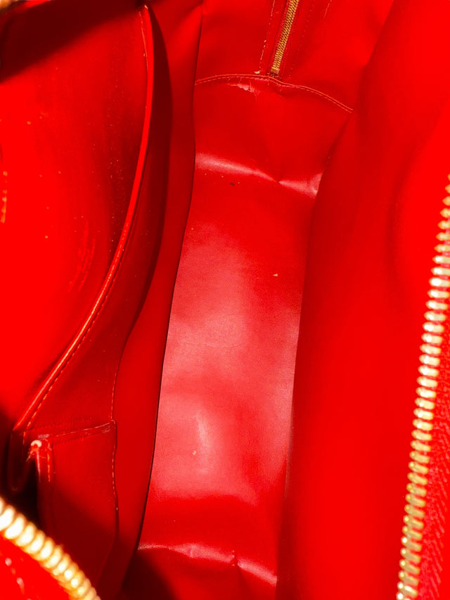 Louis Vuitton Sutton Handtasche Vernis Monogram Rot