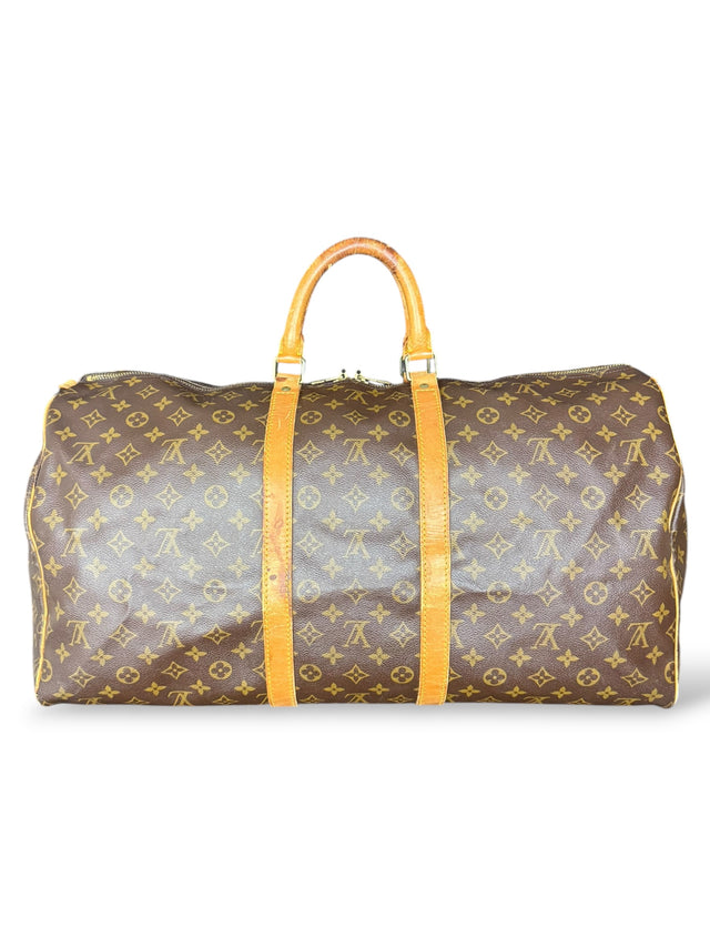 Louis Vuitton Keepall 55 Reisetasche Weekender Tasche Monogram Braun