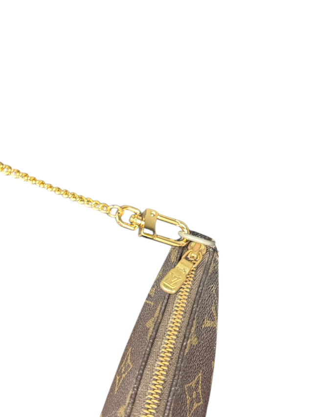 Louis Vuitton Pochette Accessoires Handtasche Monogram Braun
