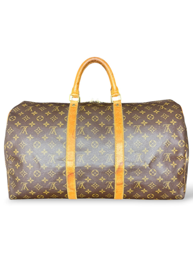 Louis Vuitton Keepall 50 Reisetasche Weekender Tasche Monogram Braun