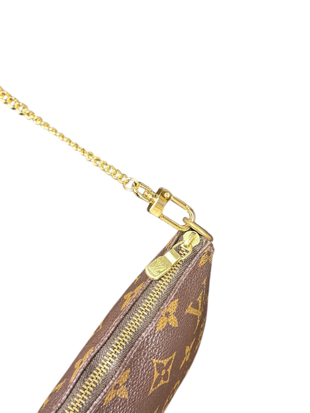Louis Vuitton Pochette Accessoires Handtasche Monogram Braun