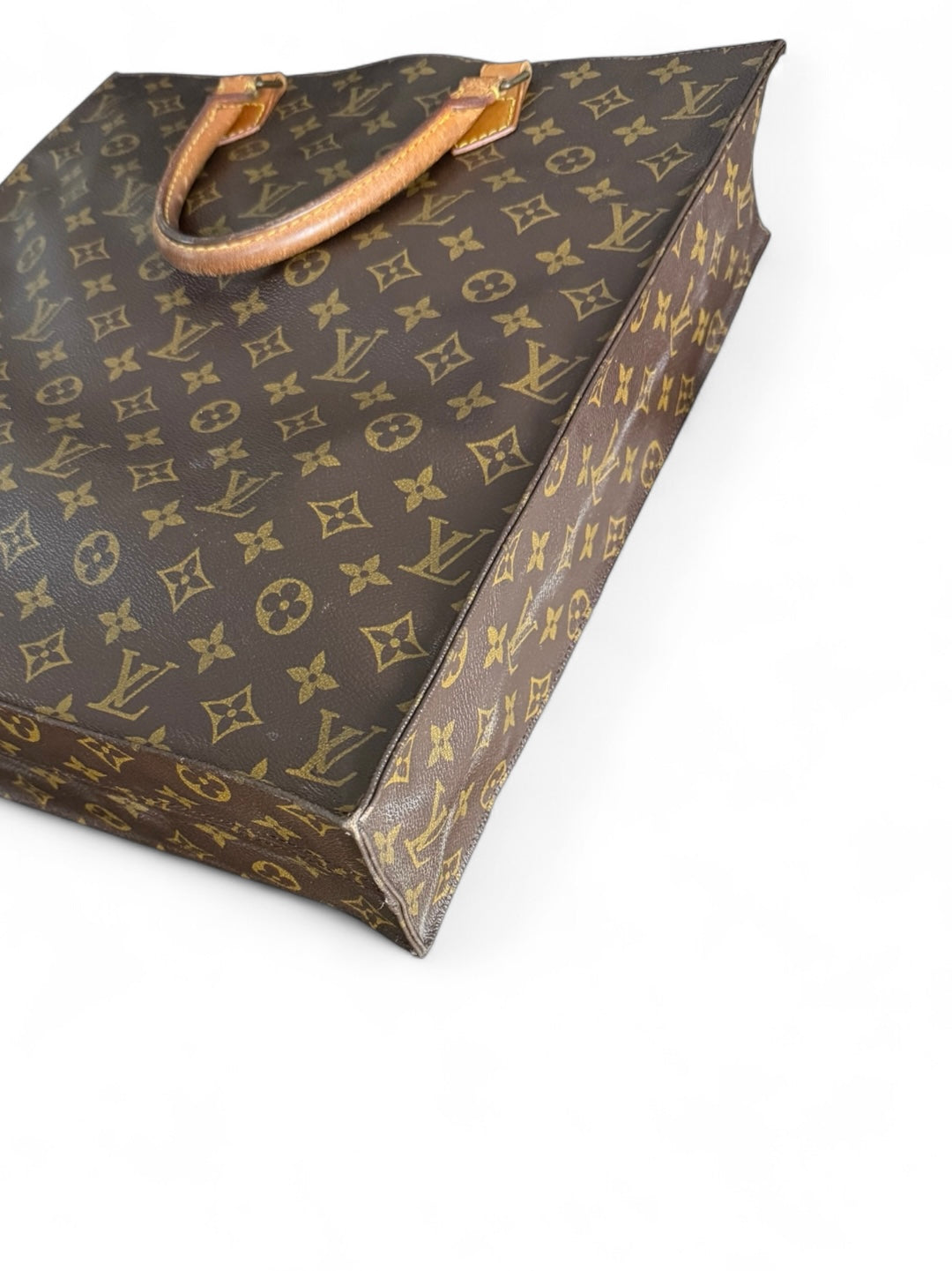Louis Vuitton Sac Plat Handtasche Tote Bag Shopper Monogram Braun