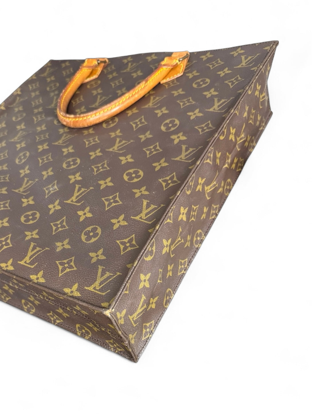 Louis Vuitton Sac Plat Handtasche Tote Bag Shopper Monogram Braun