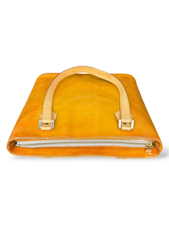 Louis Vuitton Houston Handtasche Vernis Monogram Gelb