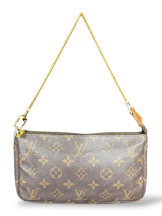 Louis Vuitton Pochette Accessoires Handtasche Monogram Braun
