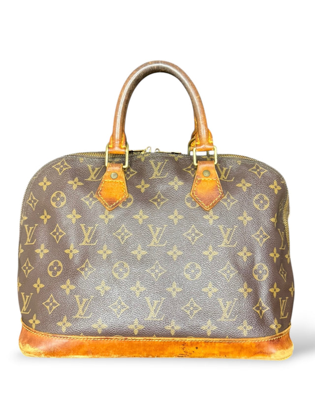 Louis Vuitton Alma Handtasche Tasche Monogram Braun
