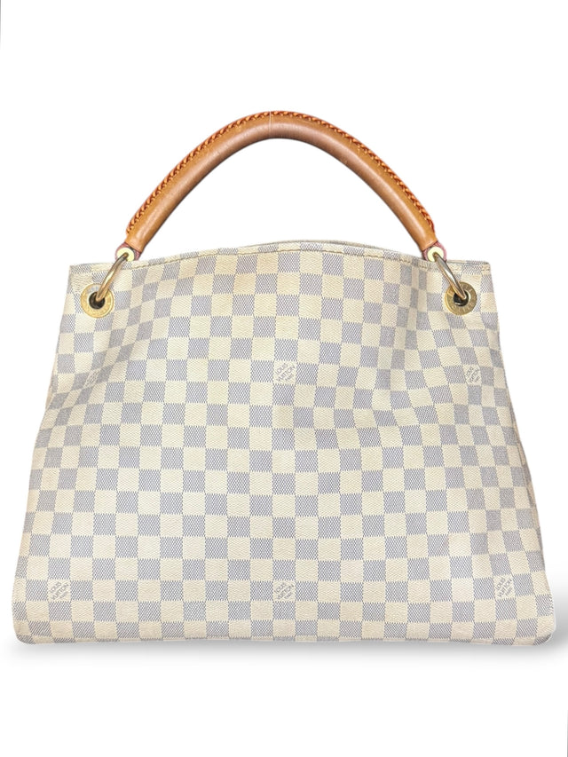 Louis Vuitton Artsy MM Handtasche Shopper Damier Azur