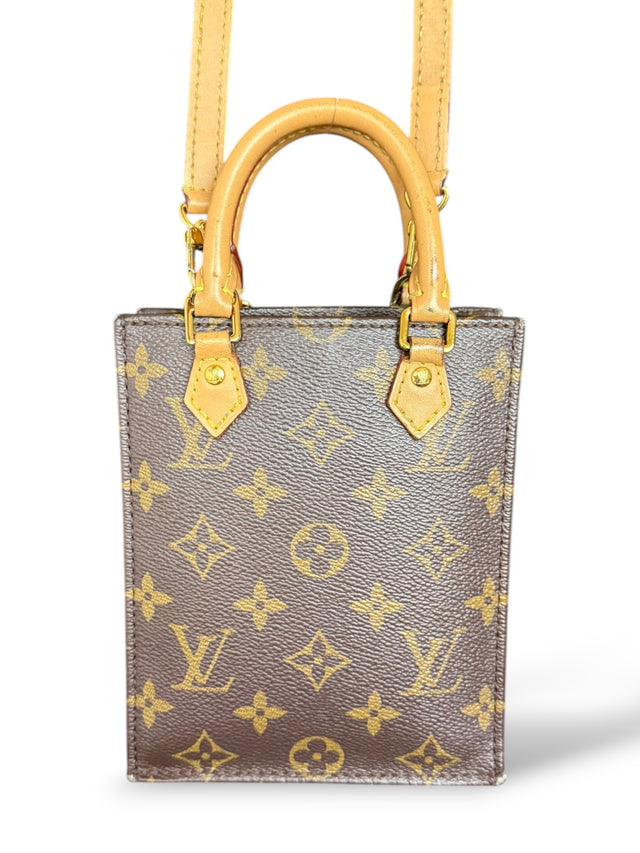 Louis Vuitton Mini Nano Sac Plat Petit Handtasche Crossbody Umhängetasche