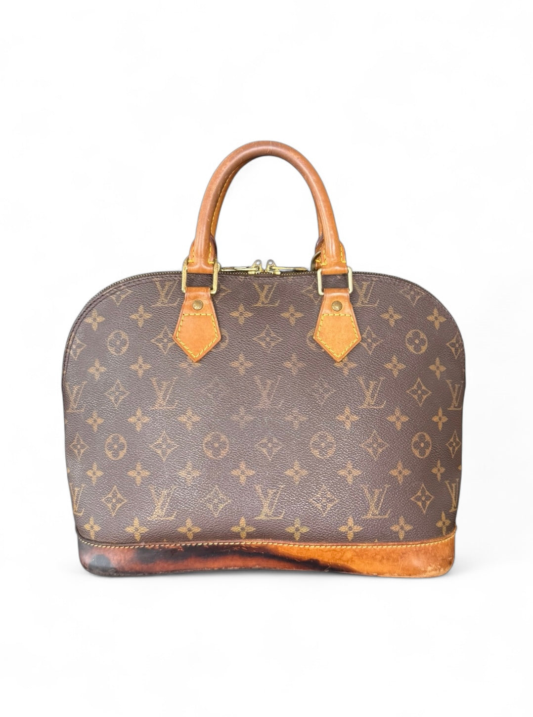 Louis Vuitton Alma Handtasche Monogram Braun