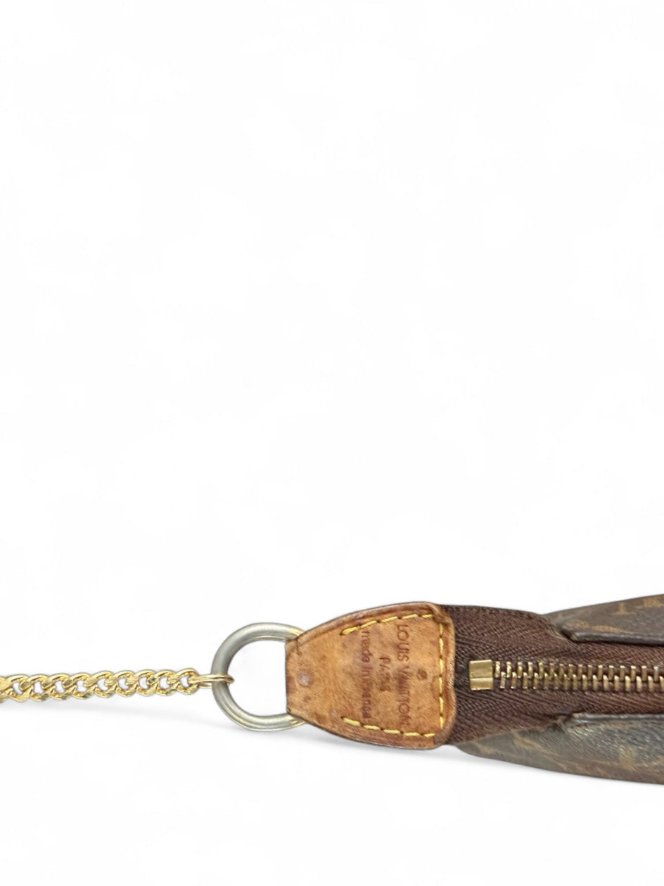 Louis Vuitton Pochette Accessoires Handtasche Monogram Braun