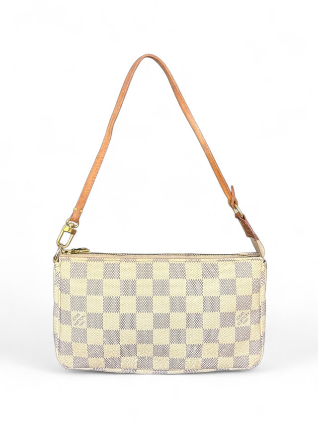 Louis Vuitton Pochette Accessoires Handtasche Damier Azur