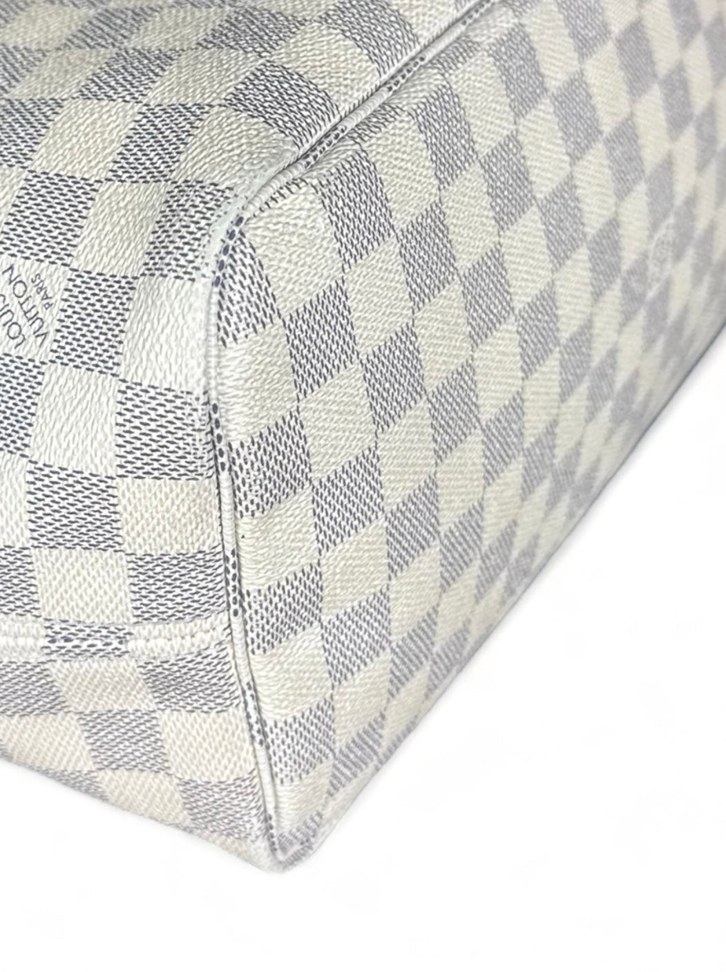 Louis Vuitton Neverfull MM Handtasche Shopper Damier Azur