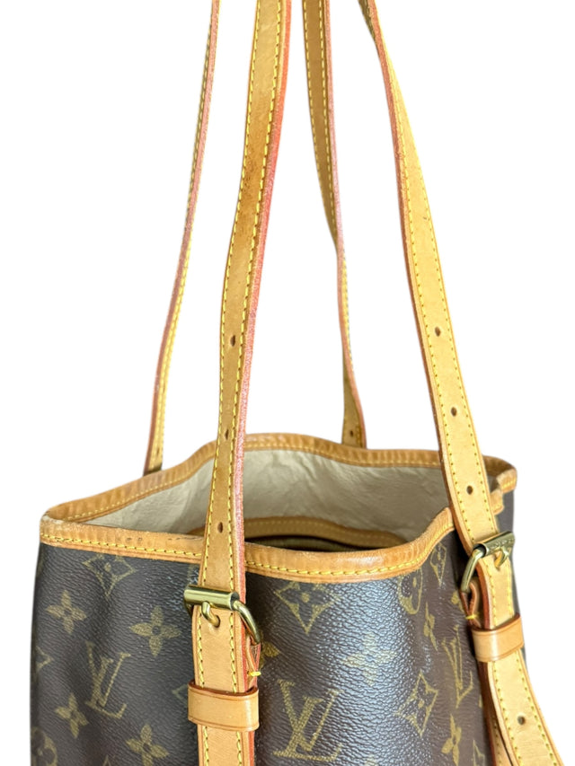 Louis Vuitton Bucket GM Handtasche Shopper Monogram Braun