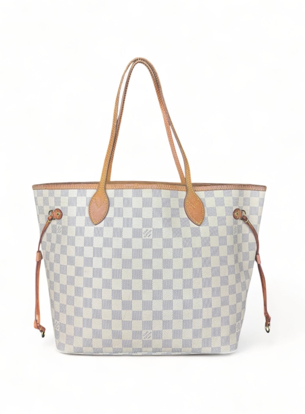 Louis Vuitton Neverfull MM Handtasche Shopper Damier Azur