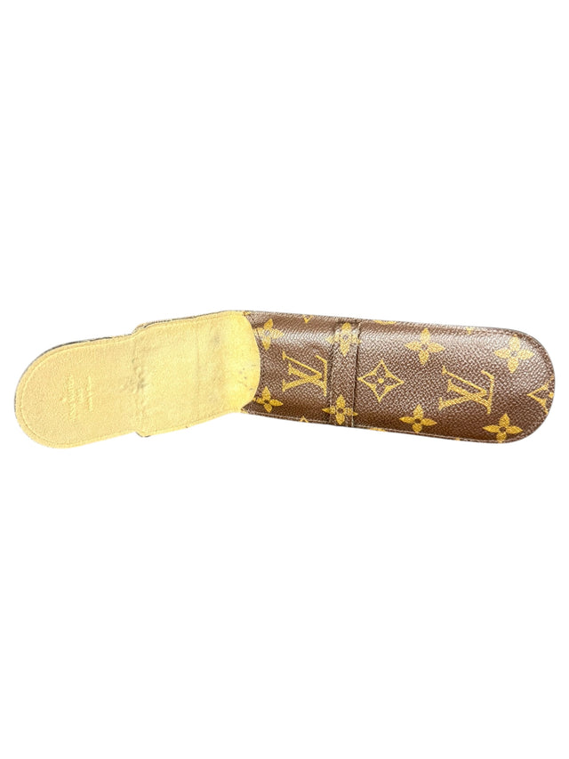 Louis Vuitton Brillenetui Brillencase Stiftetui Monogram Braun