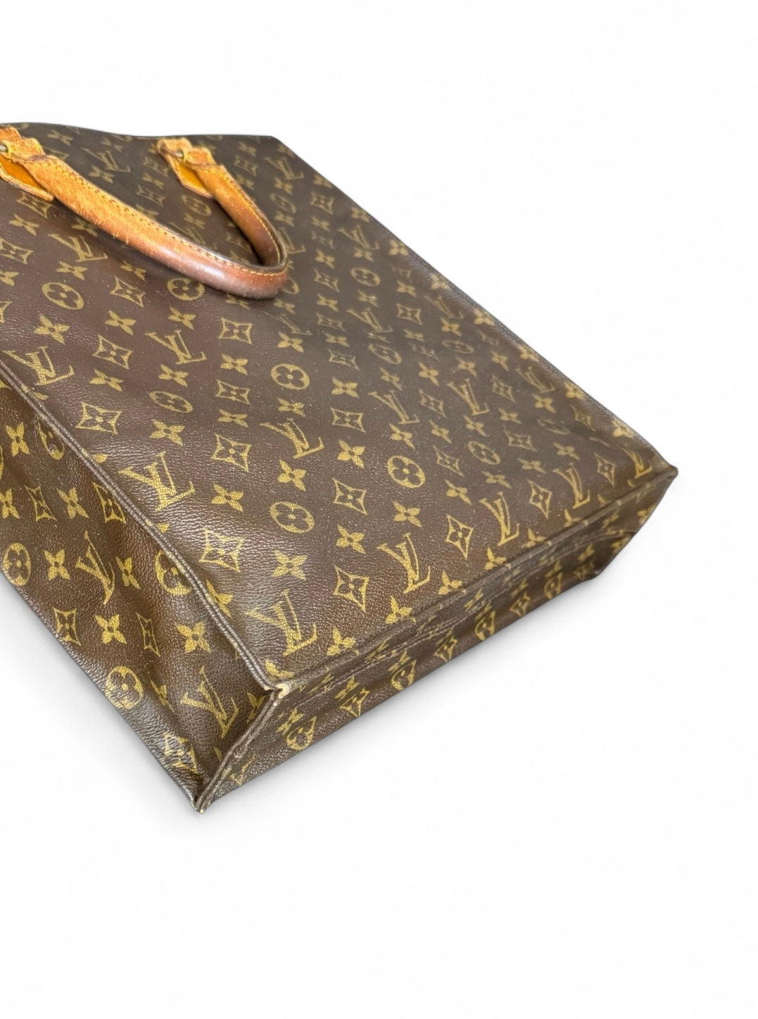 Louis Vuitton Sac Plat Handtasche Tote Bag Shopper Monogram Braun