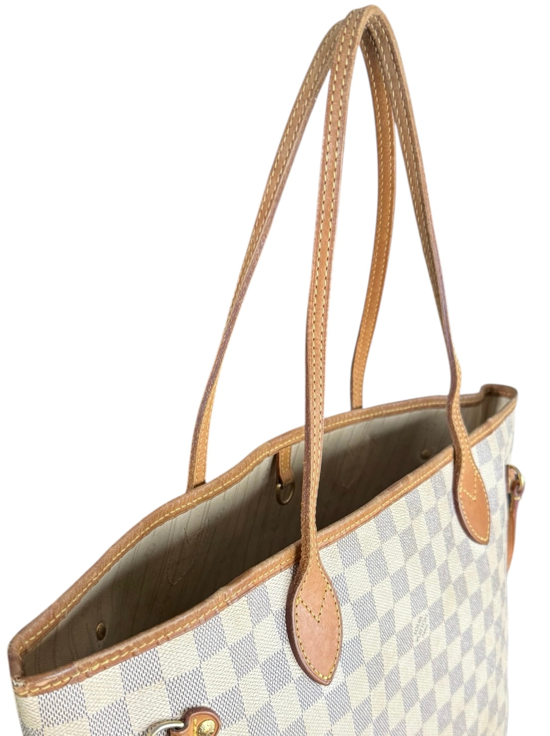 Louis Vuitton Neverfull MM Handtasche Shopper Damier Azur