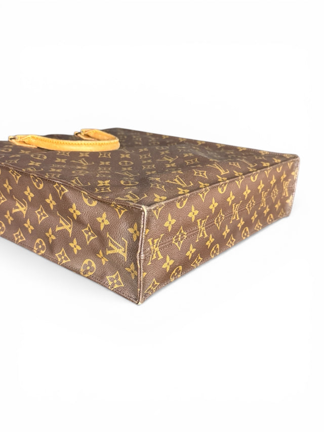 Louis Vuitton Sac Plat Handtasche Tote Bag Shopper Monogram Braun