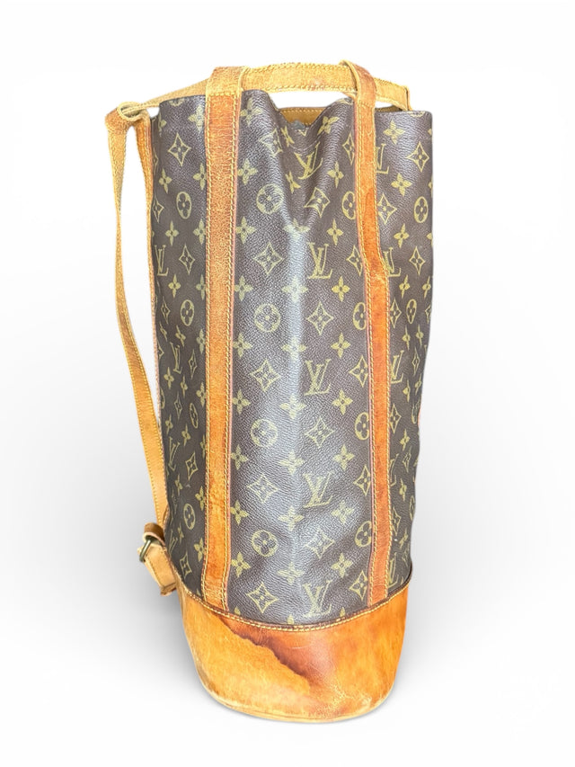 Louis Vuitton Randonnee GM Rucksack Tasche Monogram Braun