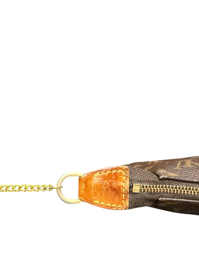 Louis Vuitton Pochette Accessoires Handtasche Monogram Braun