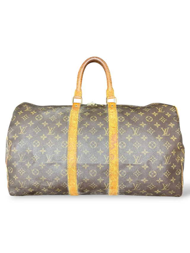 Louis Vuitton Keepall 50 Reisetasche Weekender Tasche Monogram Braun