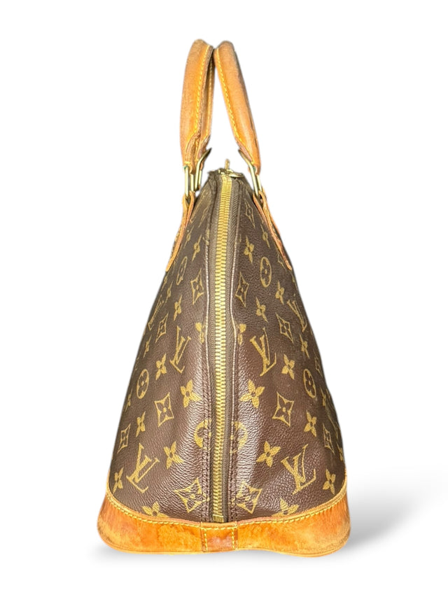 Louis Vuitton Alma Handtasche Tasche Monogram Braun