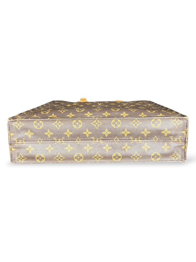 Louis Vuitton Sac Plat Handtasche Tote Bag Shopper Monogram Braun