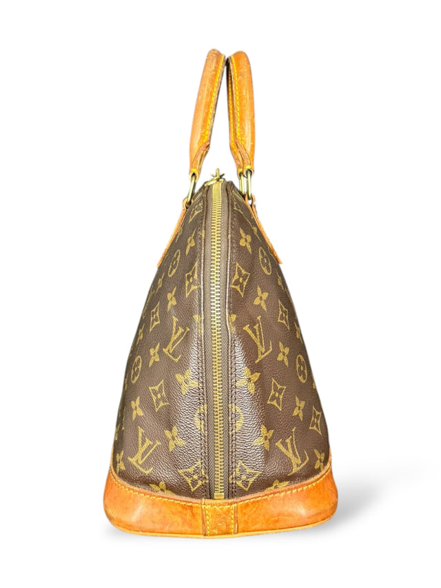 Louis Vuitton Alma Handtasche Tasche Monogram Braun