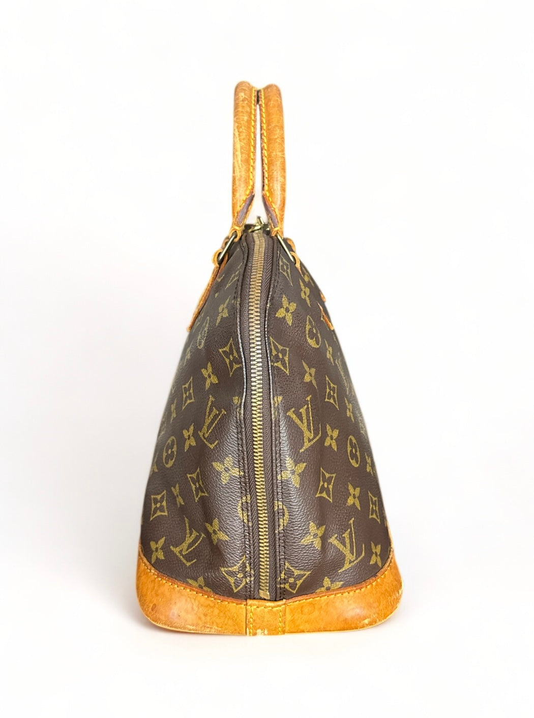 Louis Vuitton Alma Handtasche Tasche Monogram Braun