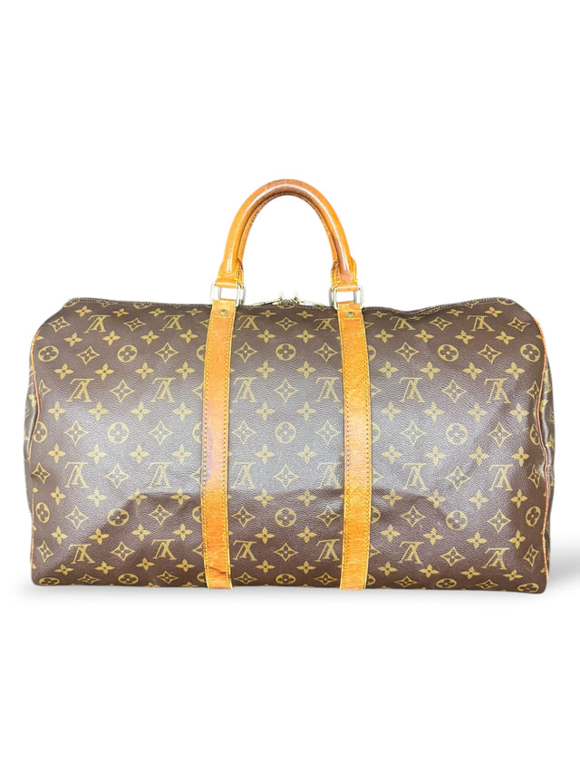 Louis Vuitton Keepall 50 Reisetasche Weekender Tasche Monogram Braun