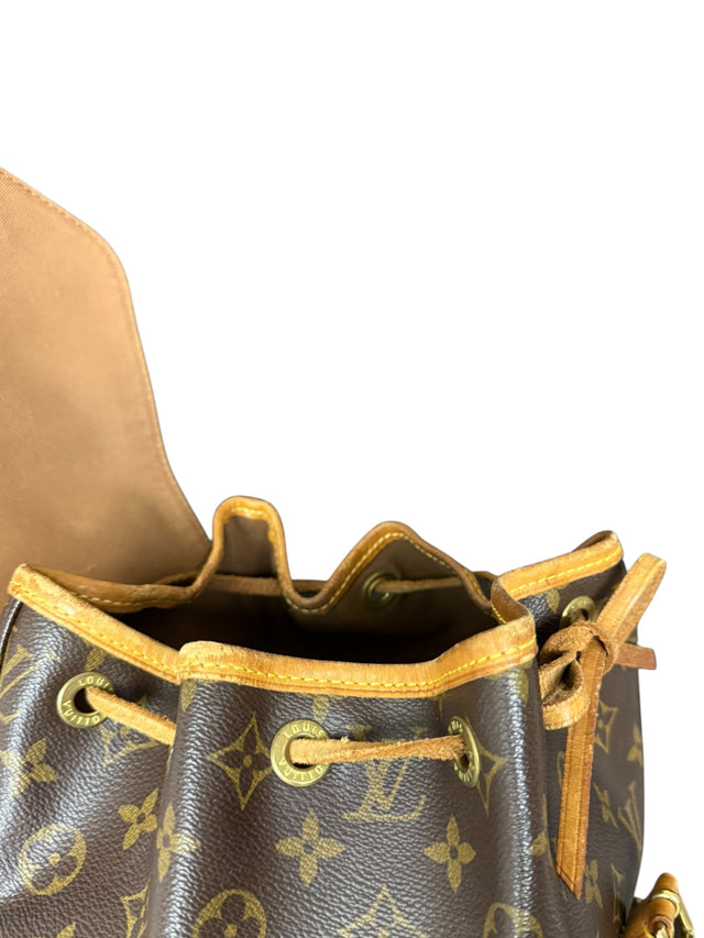 Louis Vuitton Montsouris MM Rucksack Tasche Monogram Braun
